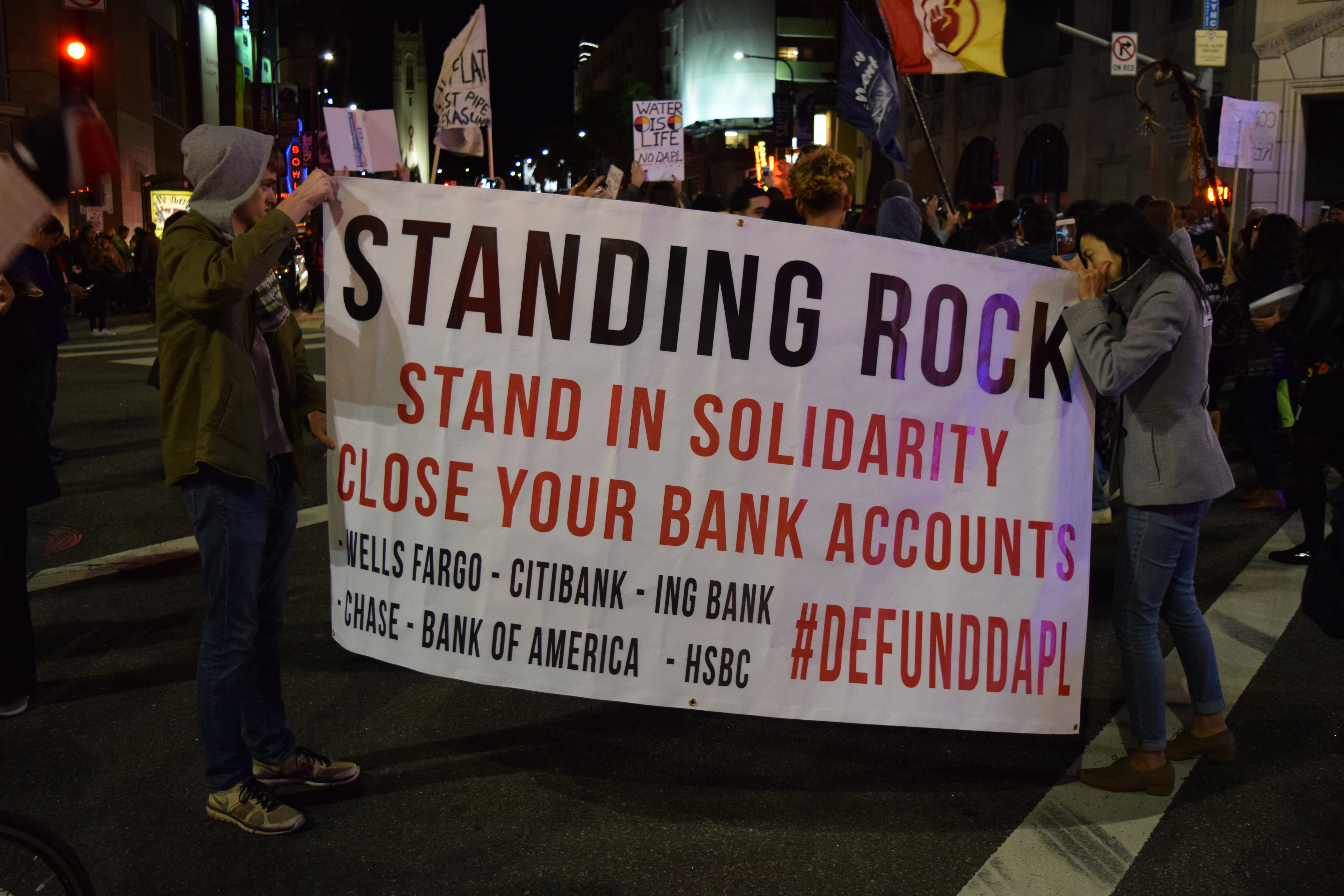 #NoDAPL Protest Photos, Los Angeles 2/22/17